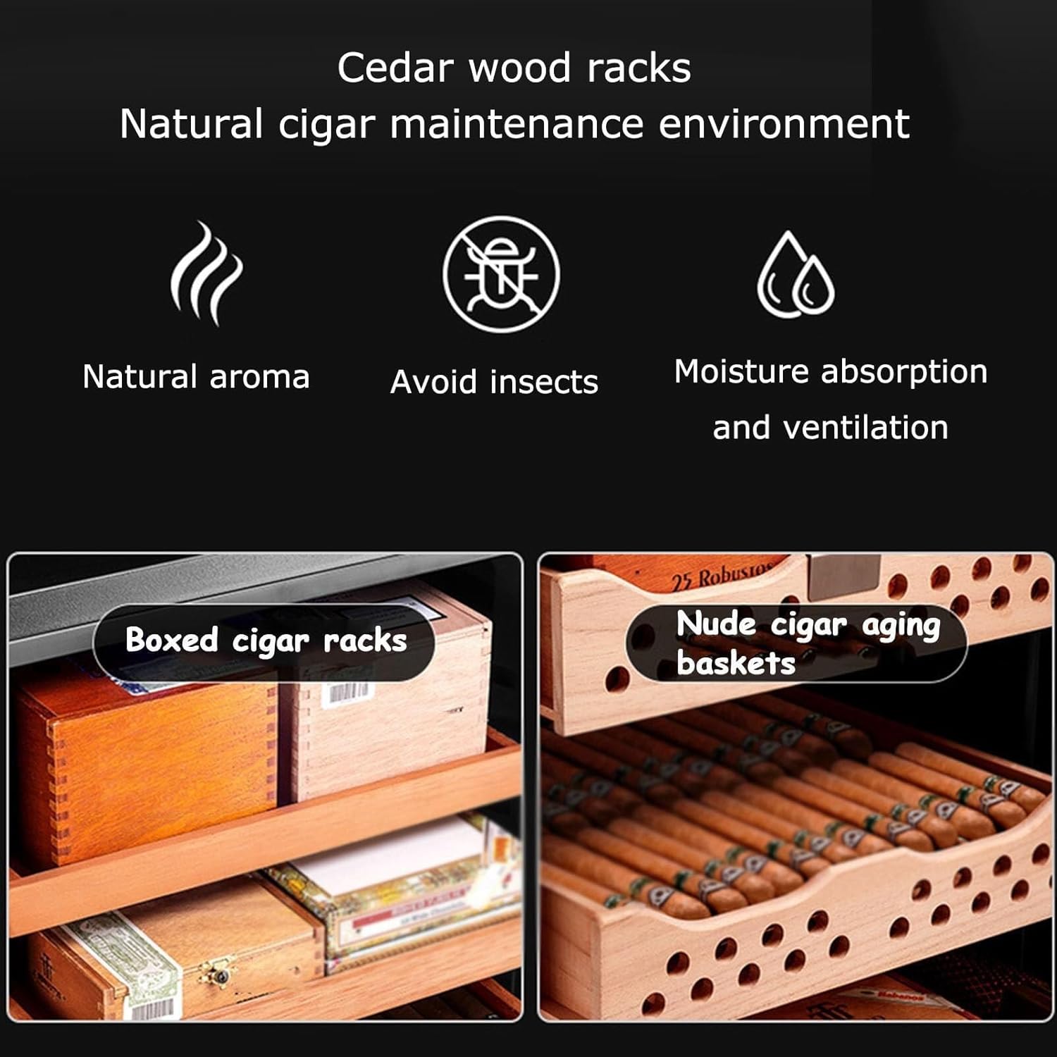 Intelligent Electronic Cigar Humidor Cabinet