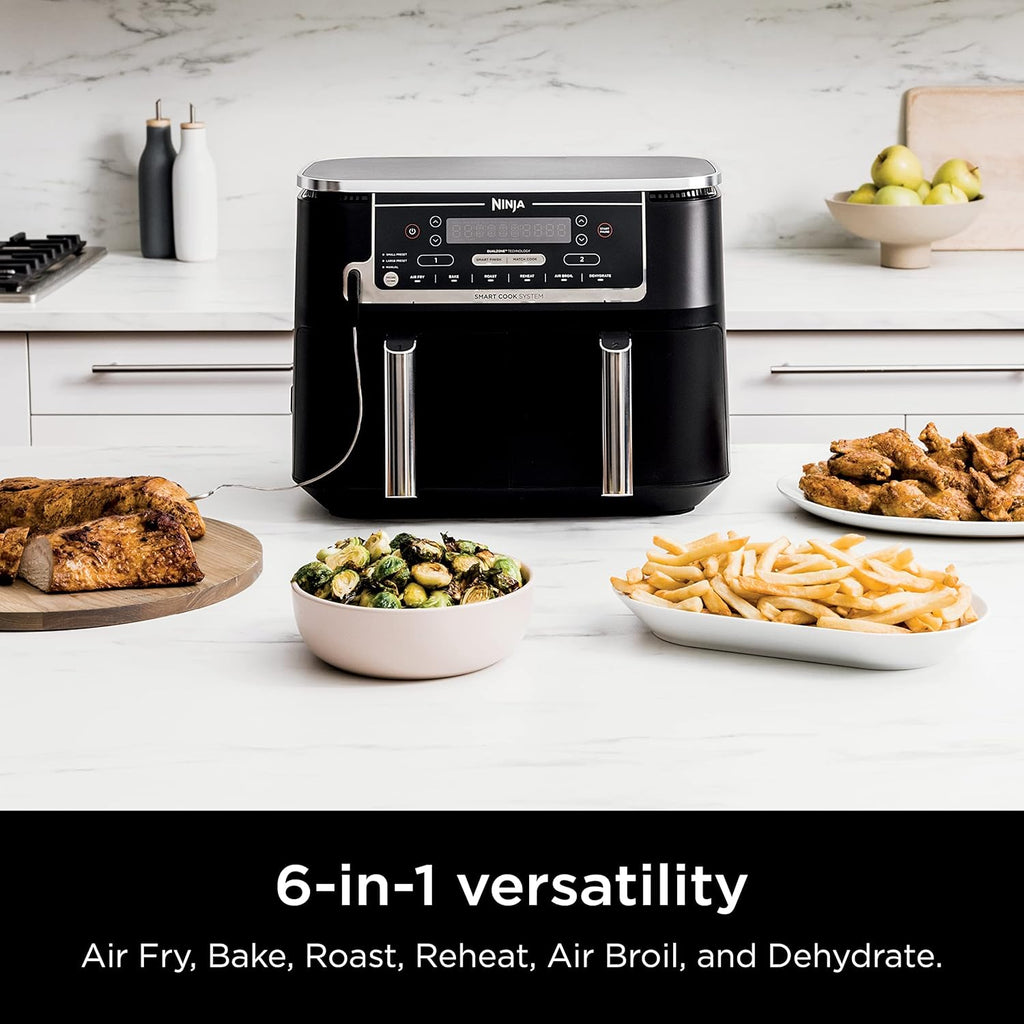 DualZone Smart XL Air Fryer with 2 Independent Baskets