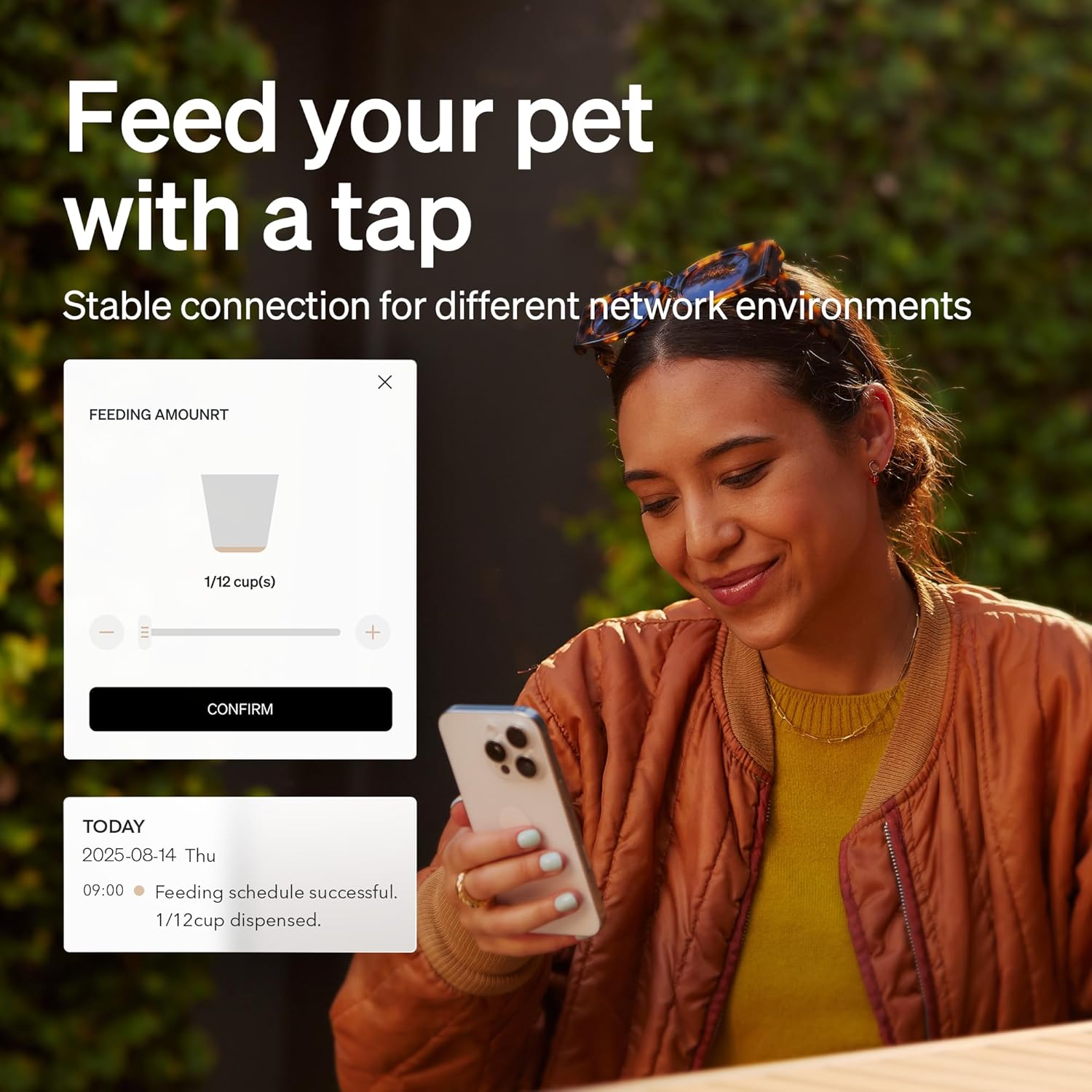 Automatic Cat/Dog Feeder, 5G WiFi Automatic Food Dispenser